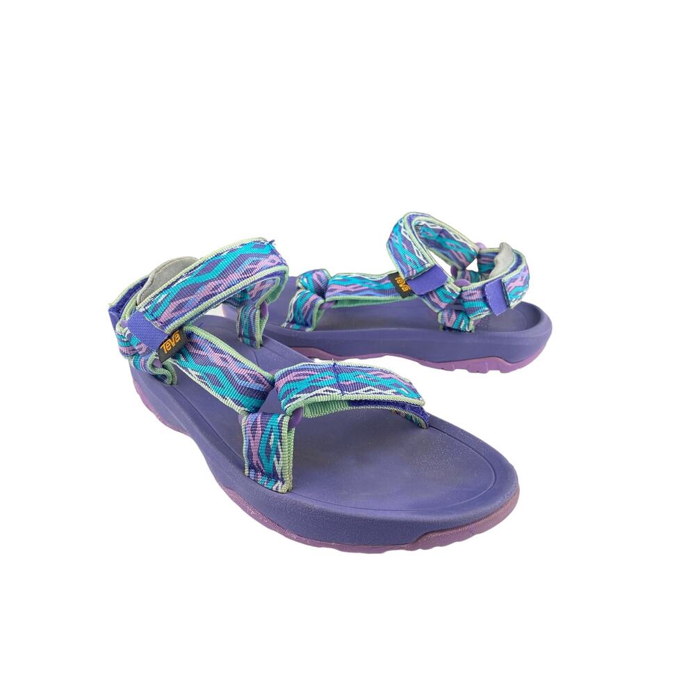 Teva Youth Hurricane XLT 2 Sport Sandal Sz 4 Big Kid Girls Purple & Sea Glass